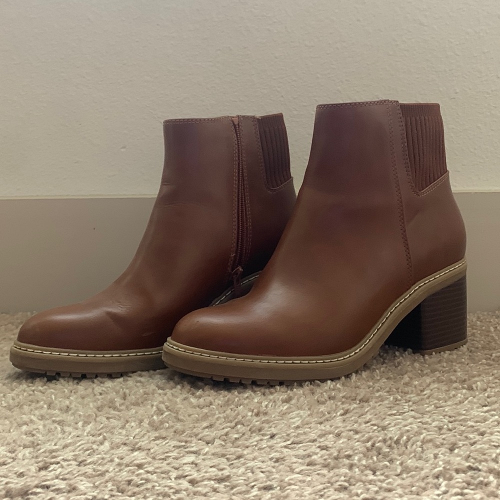 Cognac Booties